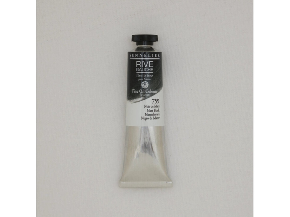 Rive Gauche fine oil paint - Sennelier - 759, Mars Black, 40 ml
