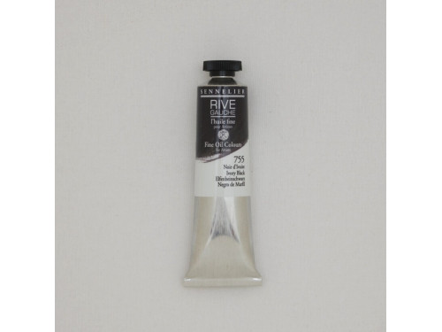 Farba olejna Rive Gauche - Sennelier - 755, Ivory Black, 40 ml