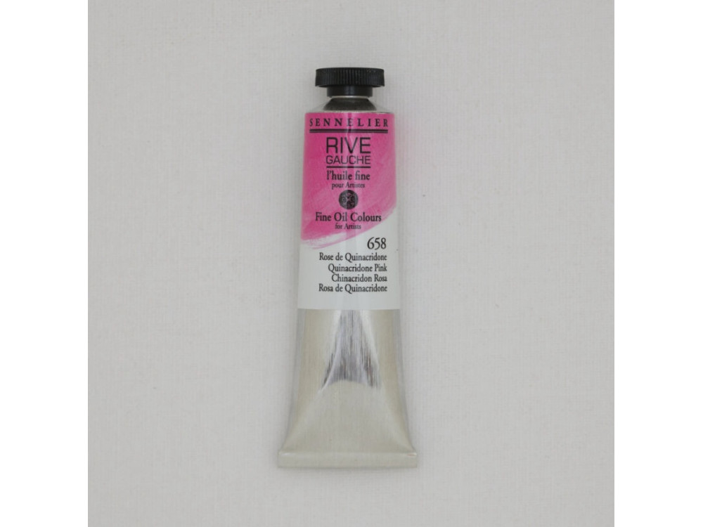 Rive Gauche fine oil paint - Sennelier - 658, Quinacridone Pink, 40 ml