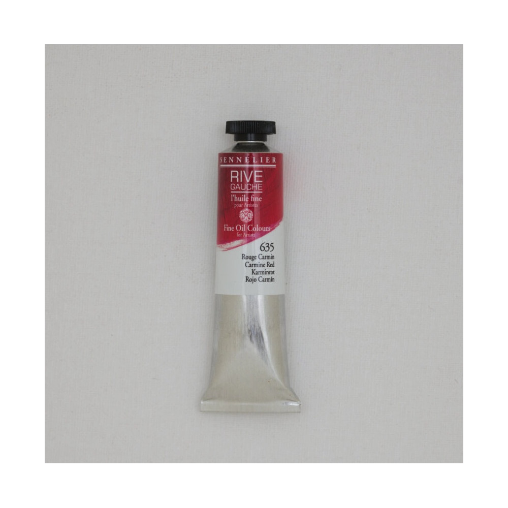 Rive Gauche fine oil paint - Sennelier - 635, Carmine Red, 40 ml