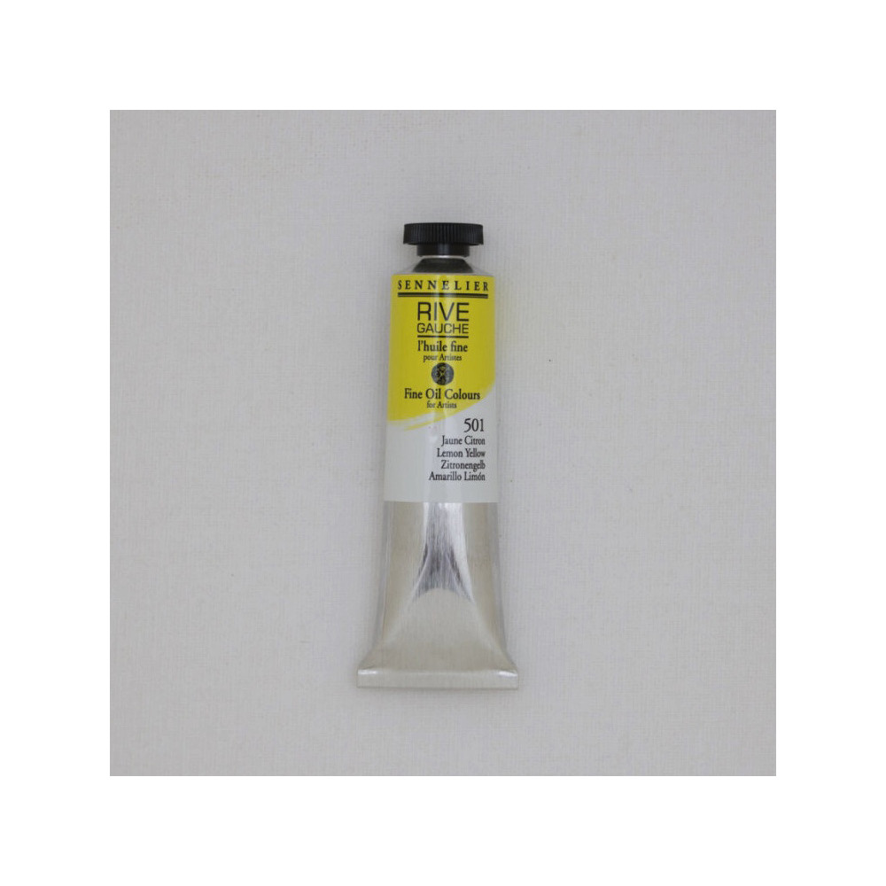 Farba olejna Rive Gauche - Sennelier - 501, Lemon Yellow, 40 ml