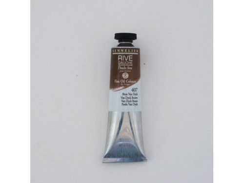 Farba olejna Rive Gauche - Sennelier - 407, Van Dyck Brown, 40 ml