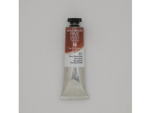 Farba olejna Rive Gauche - Sennelier - 211, Burnt Sienna, 40 ml