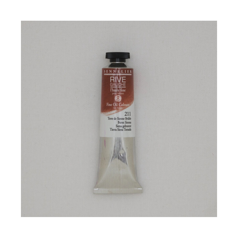 Rive Gauche fine oil paint - Sennelier - 211, Burnt Sienna, 40 ml