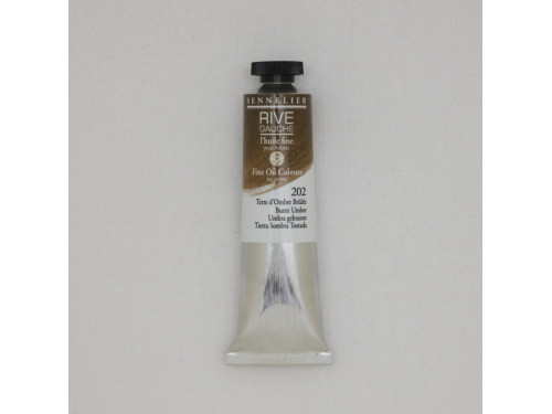 Farba olejna Rive Gauche - Sennelier - 202, Burnt Umber, 40 ml