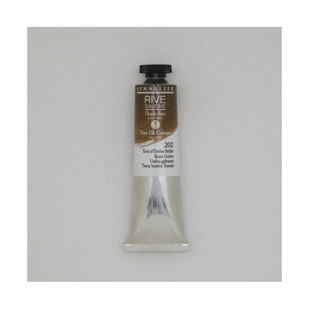 Farba olejna Rive Gauche - Sennelier - 202, Burnt Umber, 40 ml