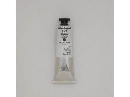 Rive Gauche fine oil paint - Sennelier - 119, Zinc White, 40 ml