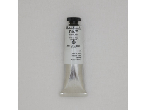 Rive Gauche fine oil paint - Sennelier - 116, Titanium White, 40 ml