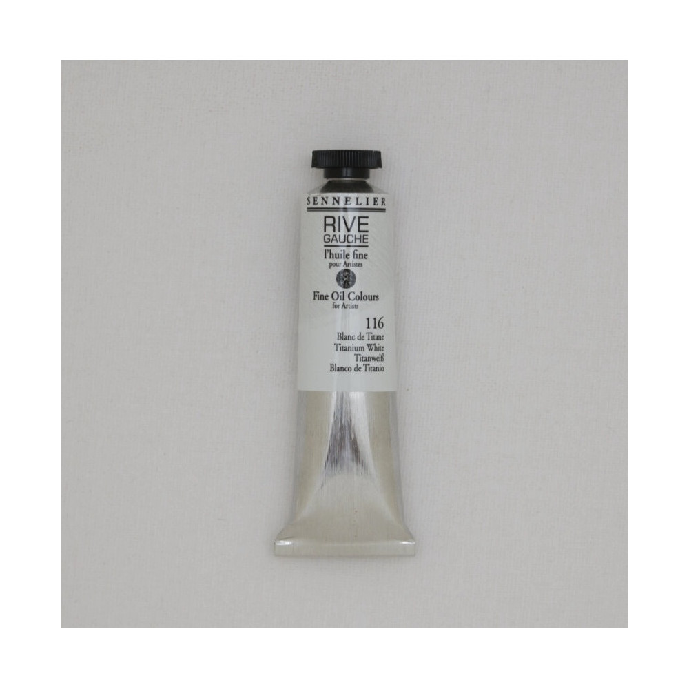 Rive Gauche fine oil paint - Sennelier - 116, Titanium White, 40 ml