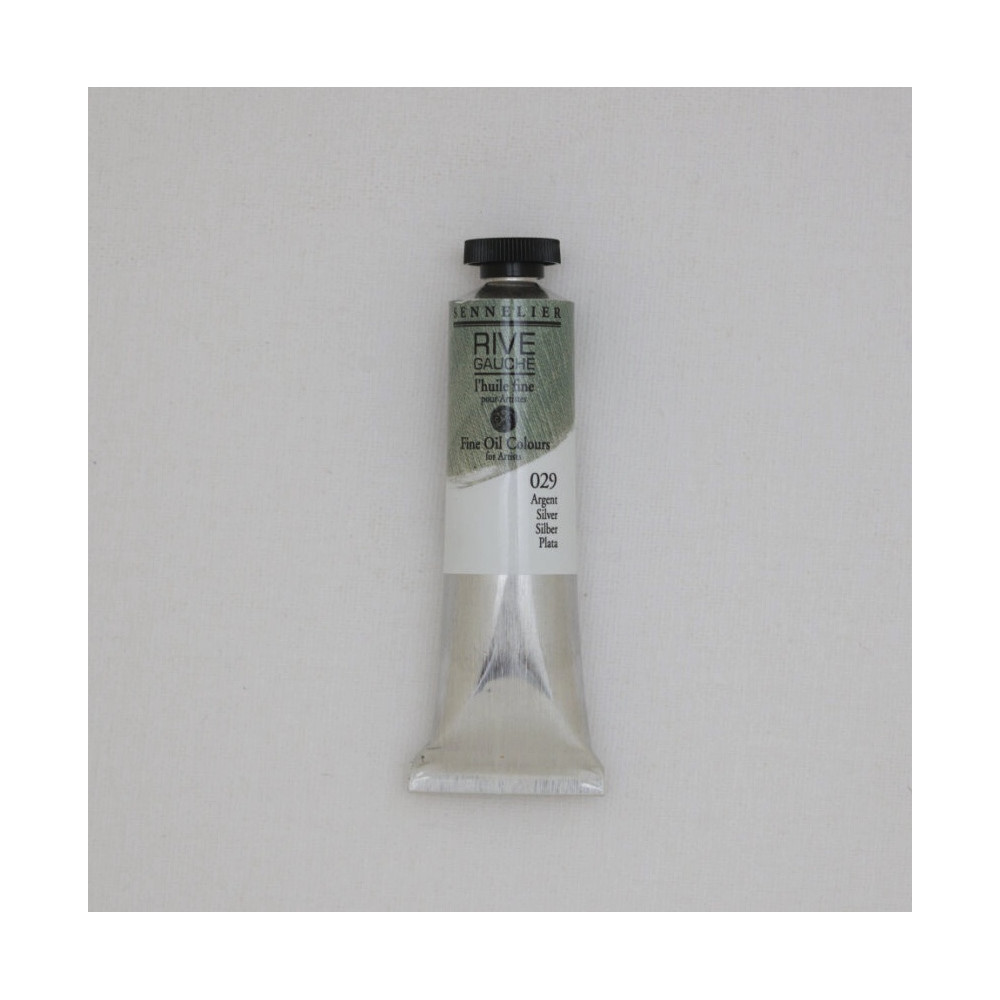 Rive Gauche fine oil paint - Sennelier - 029, Silver, 40 ml