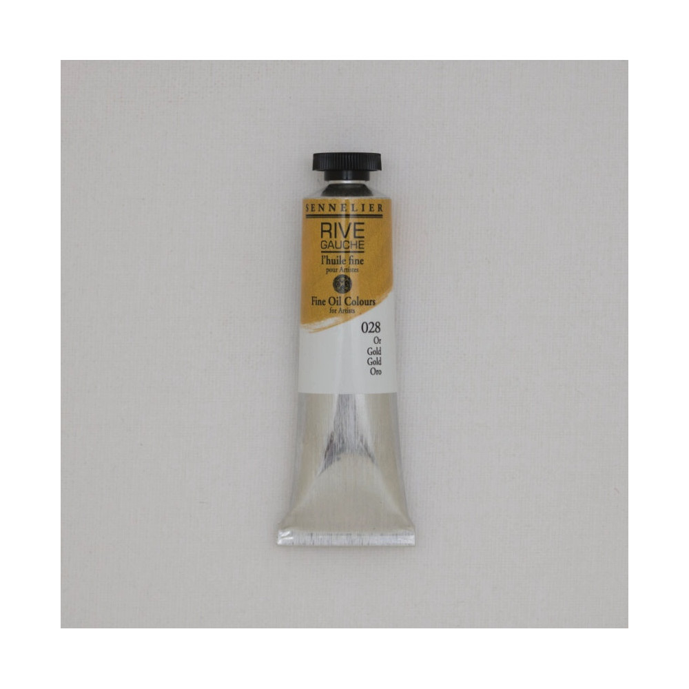 Rive Gauche fine oil paint - Sennelier - 028, Gold, 40 ml