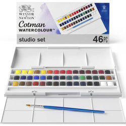 Zestaw farb akwarelowych Cotman Studio - Winsor & Newton - 45 szt.