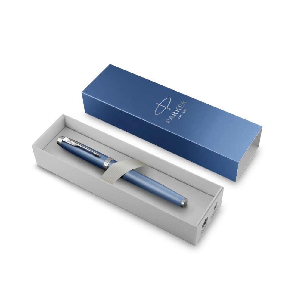 Pióro wieczne IM Rituals w etui - Parker - Blue & Silver Trim F