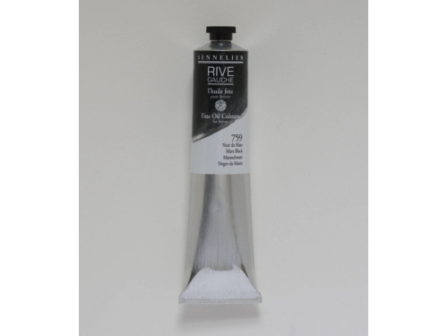 Rive Gauche fine oil paint - Sennelier - 759, Mars Black, 200 ml