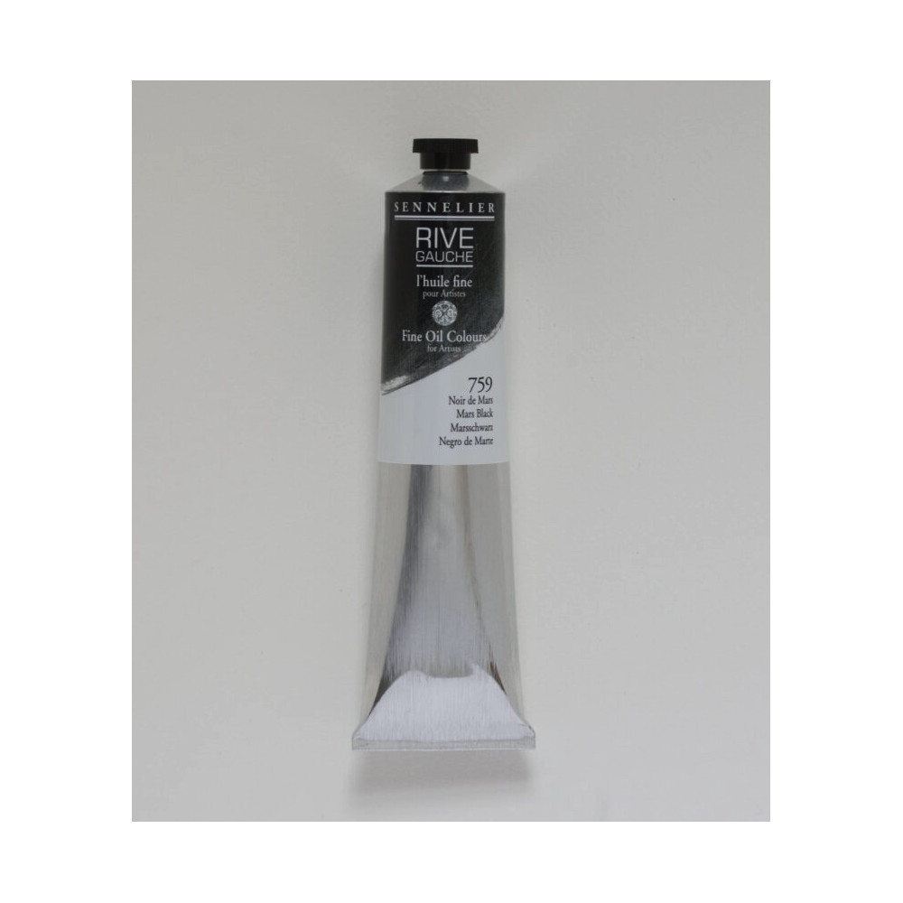 Farba olejna Rive Gauche - Sennelier - 759, Mars Black, 200 ml