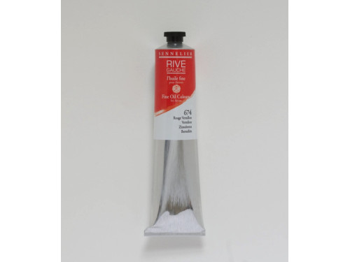 Farba olejna Rive Gauche - Sennelier - 674, Vermilion, 200 ml
