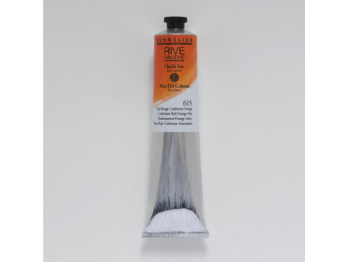Rive Gauche fine oil paint - Sennelier - 615, Cadmium Red Orange Hue, 200 ml