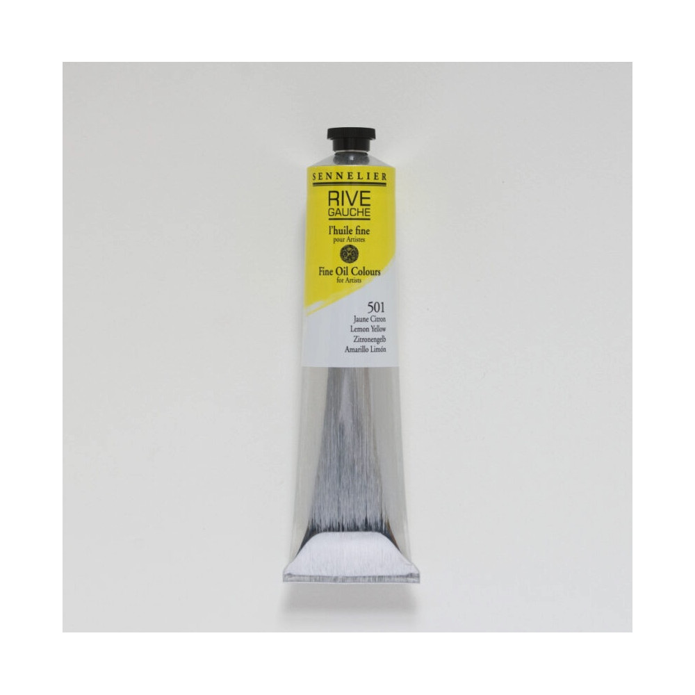 Rive Gauche fine oil paint - Sennelier - 501, Lemon Yellow, 200 ml