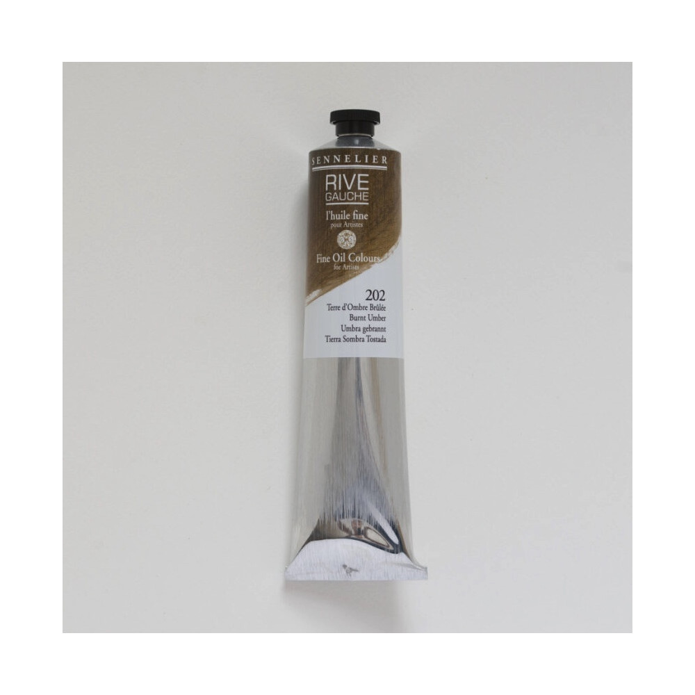 Farba olejna Rive Gauche - Sennelier - 202, Burnt Umber, 200 ml