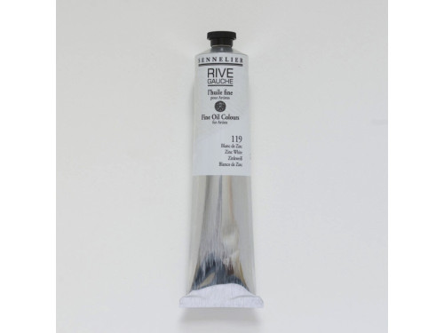 Rive Gauche fine oil paint - Sennelier - 119, Zinc White, 200 ml