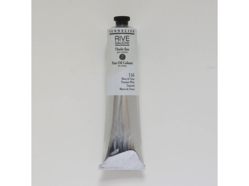 Rive Gauche fine oil paint - Sennelier - 116, Titanium White, 200 ml