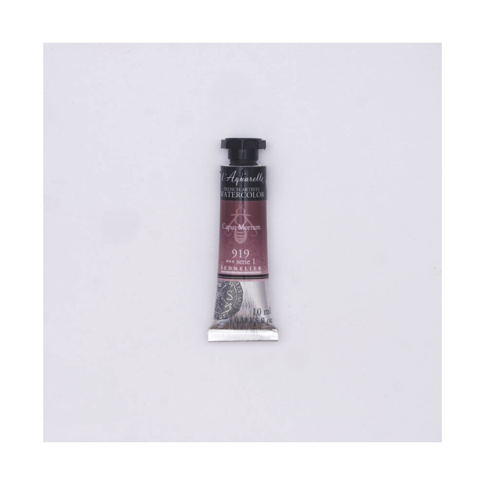 l’Aquarelle watercolor paint - Sennelier - 919, Caput Mortum, 10 ml