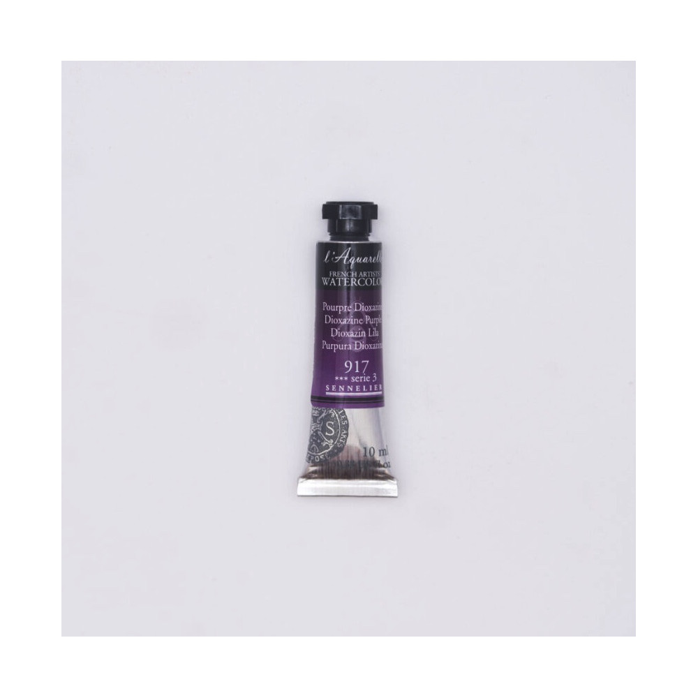 Farba akwarelowa l’Aquarelle - Sennelier - 917, Dioxazine Purple, 10 ml