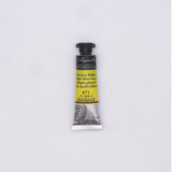 l’Aquarelle watercolor paint - Sennelier - 871, Bright Yellow Green, 10 ml
