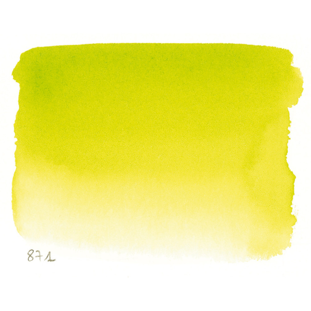 Farba akwarelowa l’Aquarelle - Sennelier - 871, Bright Yellow Green, 10 ml