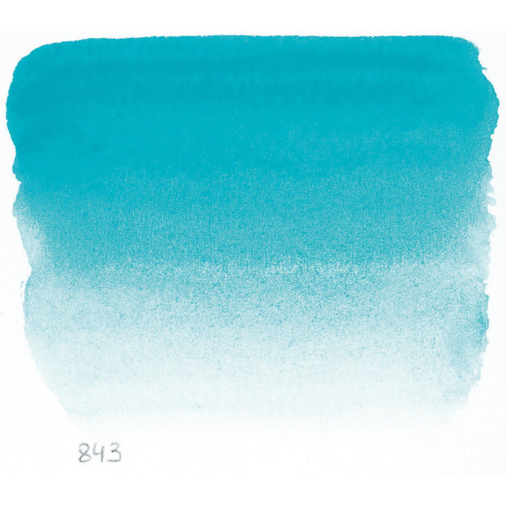 l’Aquarelle watercolor paint - Sennelier - 843, Turquoise Green, 10 ml