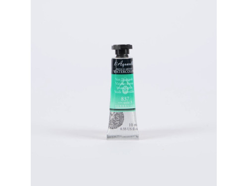 l’Aquarelle watercolor paint - Sennelier - 837, Viridian Green, 10 ml