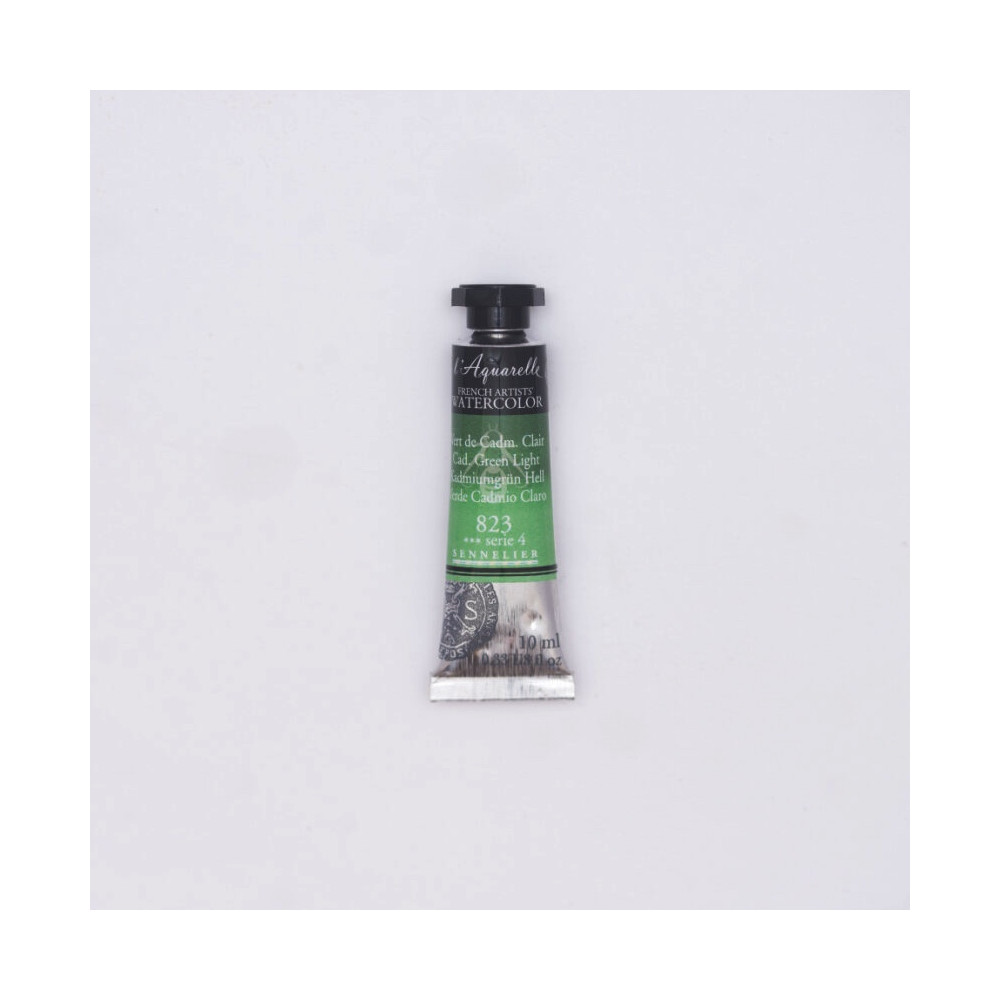Farba akwarelowa l’Aquarelle - Sennelier - 823, Cadmium Green Light, 10 ml