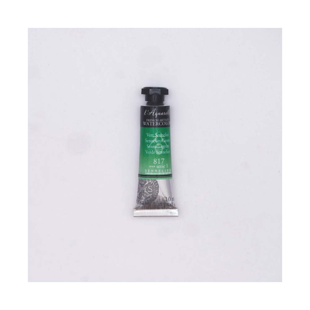 Farba akwarelowa l’Aquarelle - Sennelier - 817, Sennelier Green, 10 ml