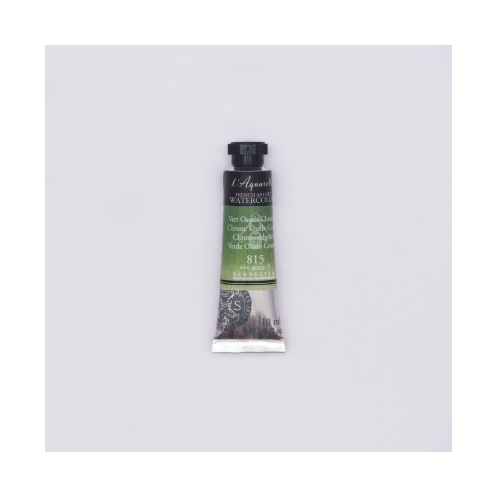 Farba akwarelowa l’Aquarelle - Sennelier - 815, Chromium Oxide Green, 10 ml