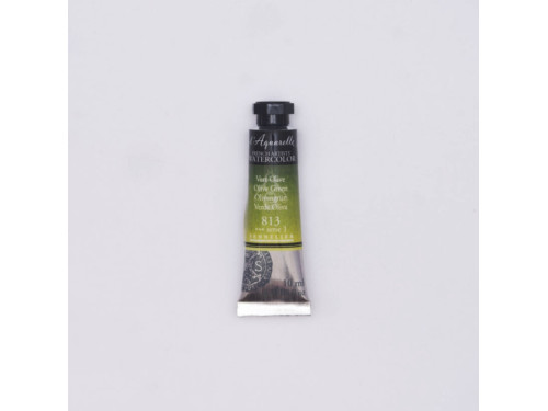 Farba akwarelowa l’Aquarelle - Sennelier - 813, Olive Green, 10 ml