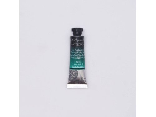 Farba akwarelowa l’Aquarelle - Sennelier - 807, Phthalo Green Deep, 10 ml