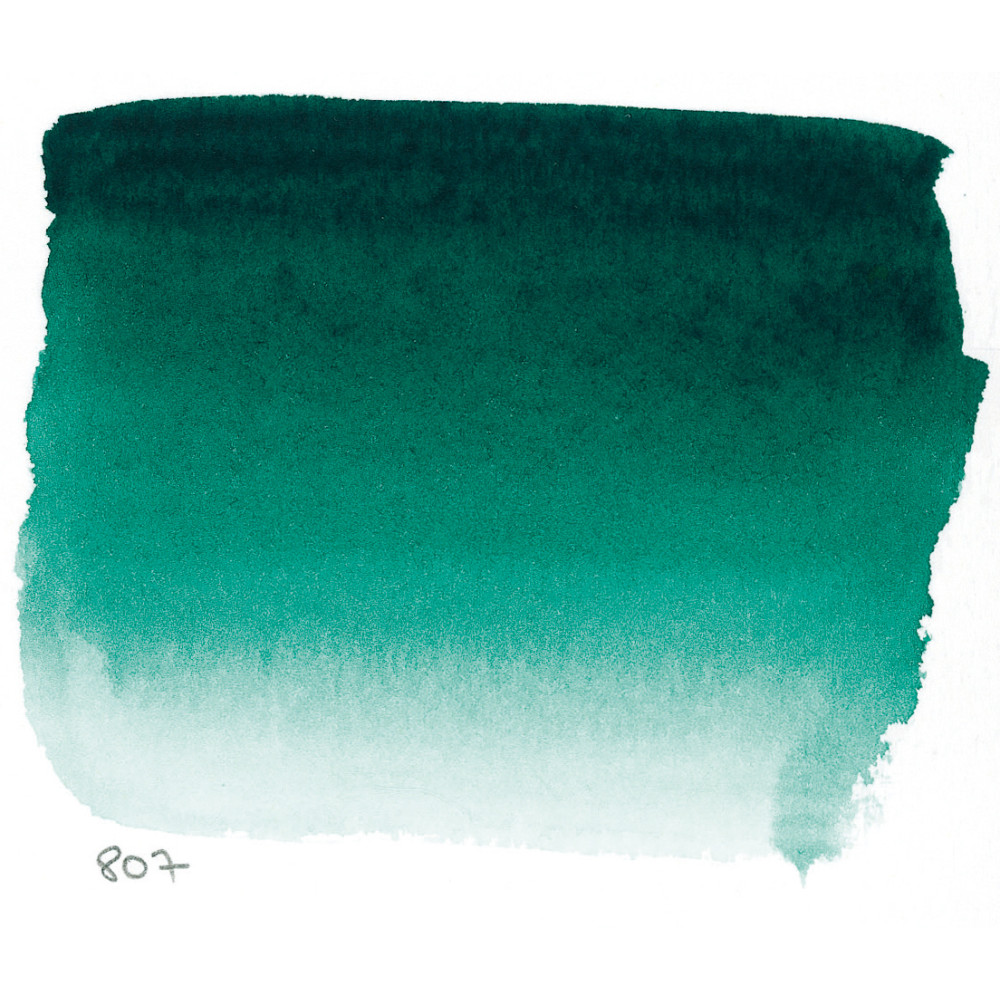 l’Aquarelle watercolor paint - Sennelier - 807, Phthalo Green Deep, 10 ml