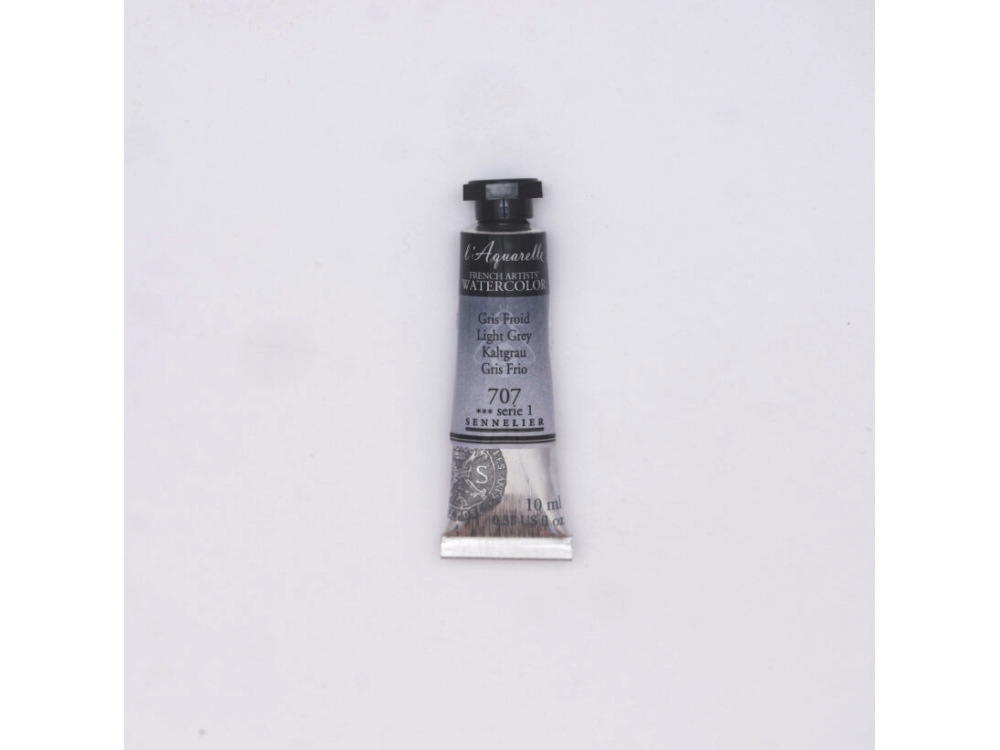 Farba akwarelowa l’Aquarelle - Sennelier - 707, Light Grey, 10 ml