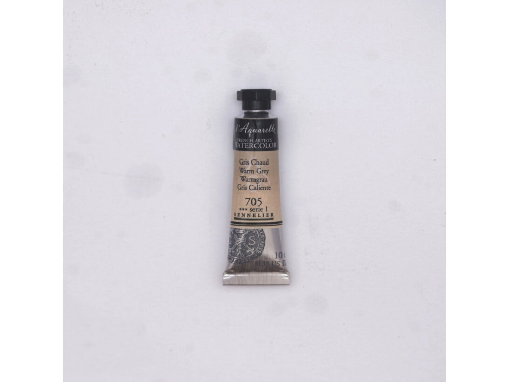 Farba akwarelowa l’Aquarelle - Sennelier - 705, Warm Grey, 10 ml