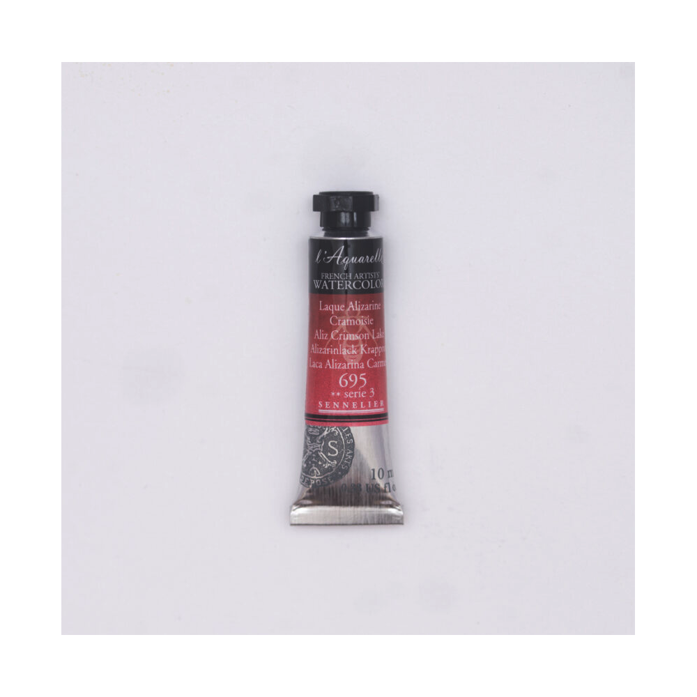 l’Aquarelle watercolor paint - Sennelier - 695, Alizarin Crimson Lake, 10 ml