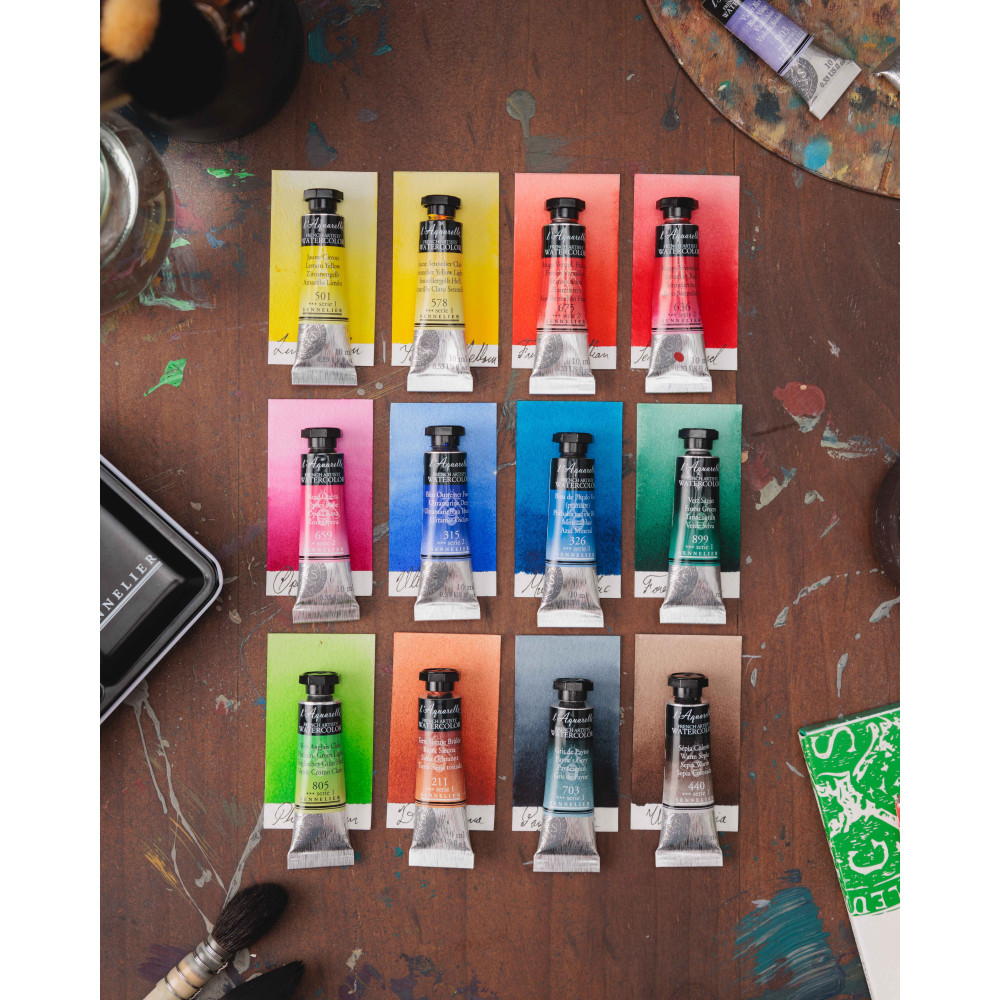 l’Aquarelle watercolor paint - Sennelier - 691, Rose Dore Madder Lake, 10 ml