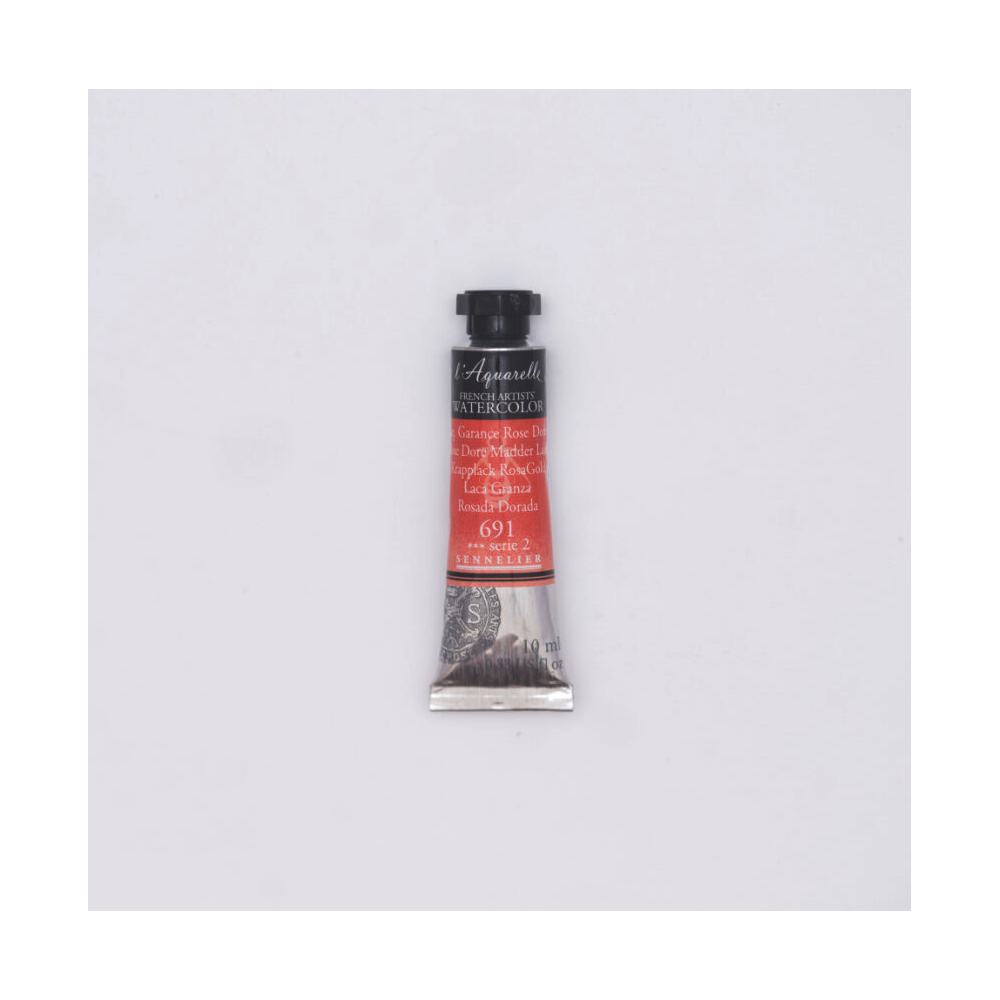 Farba akwarelowa l’Aquarelle - Sennelier - 691, Rose Dore Madder Lake, 10 ml