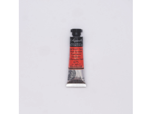 Farba akwarelowa l’Aquarelle - Sennelier - 675, French Vermilion, 10 ml