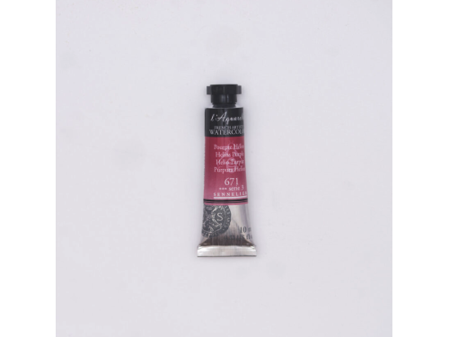 l’Aquarelle watercolor paint - Sennelier - 671, Helios Purple, 10 ml