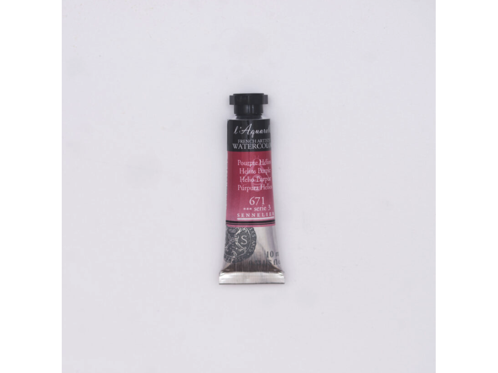 l’Aquarelle watercolor paint - Sennelier - 671, Helios Purple, 10 ml