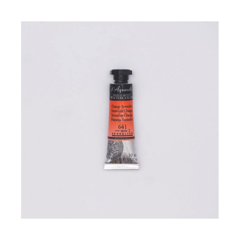 Farba akwarelowa l’Aquarelle - Sennelier - 641, Sennelier Orange, 10 ml