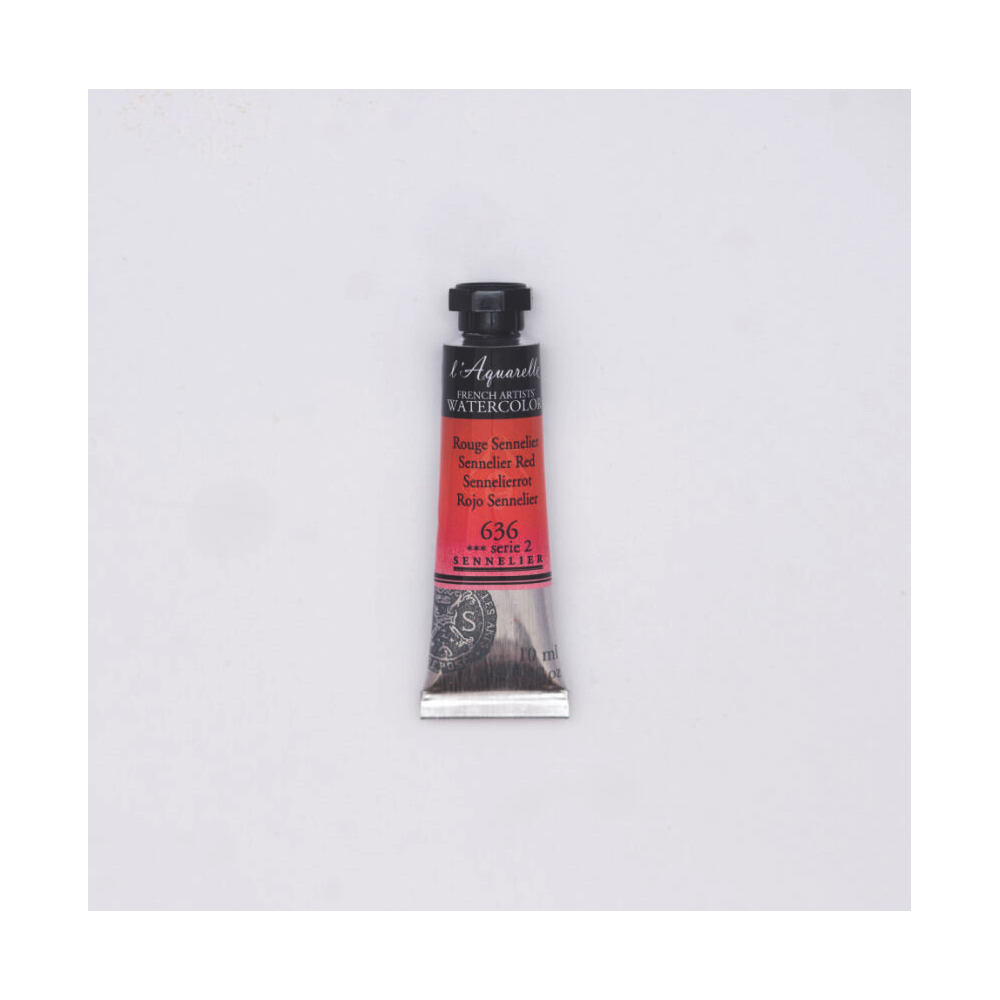 l’Aquarelle watercolor paint - Sennelier - 636, Sennelier Red, 10 ml
