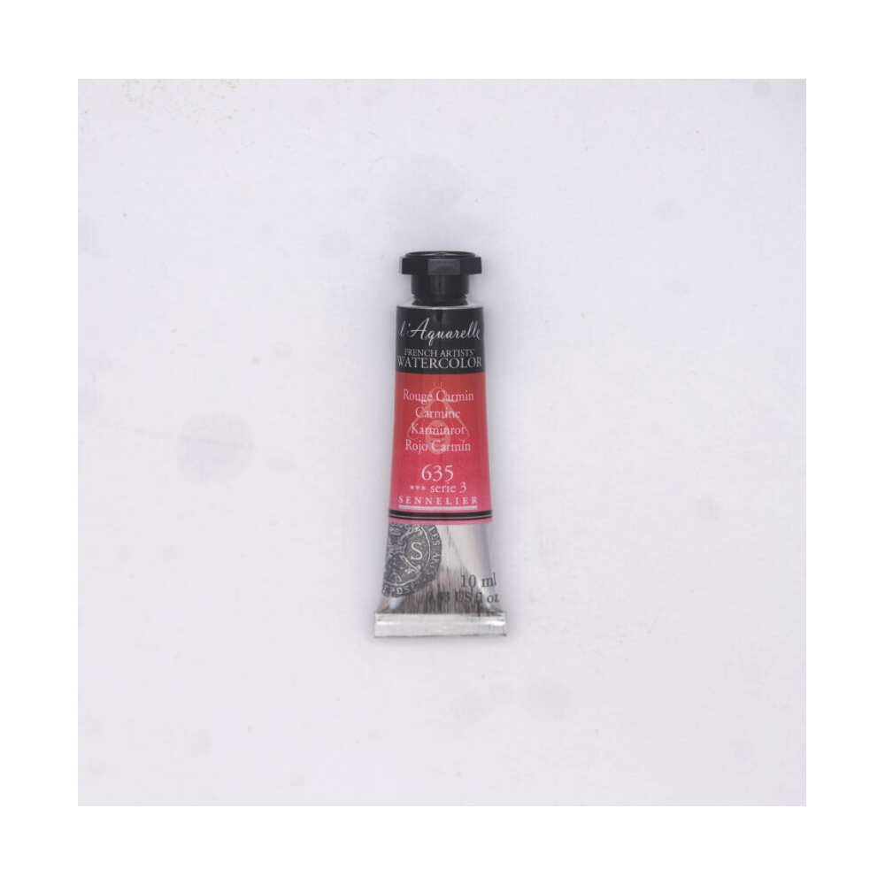 Farba akwarelowa l’Aquarelle - Sennelier - 635, Carmine, 10 ml