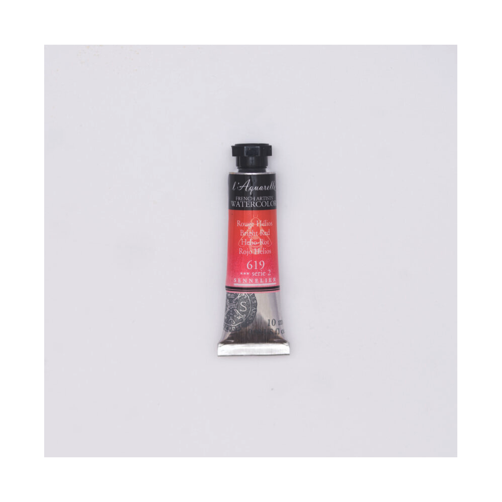 Farba akwarelowa l’Aquarelle - Sennelier - 619, Bright Red, 10 ml