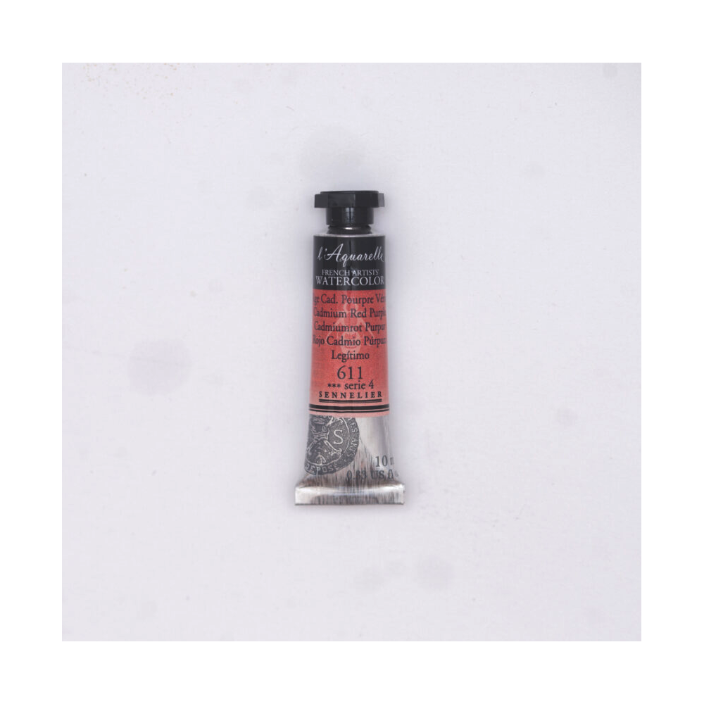 Farba akwarelowa l’Aquarelle - Sennelier - 611, Cadmium Red Purple, 10 ml